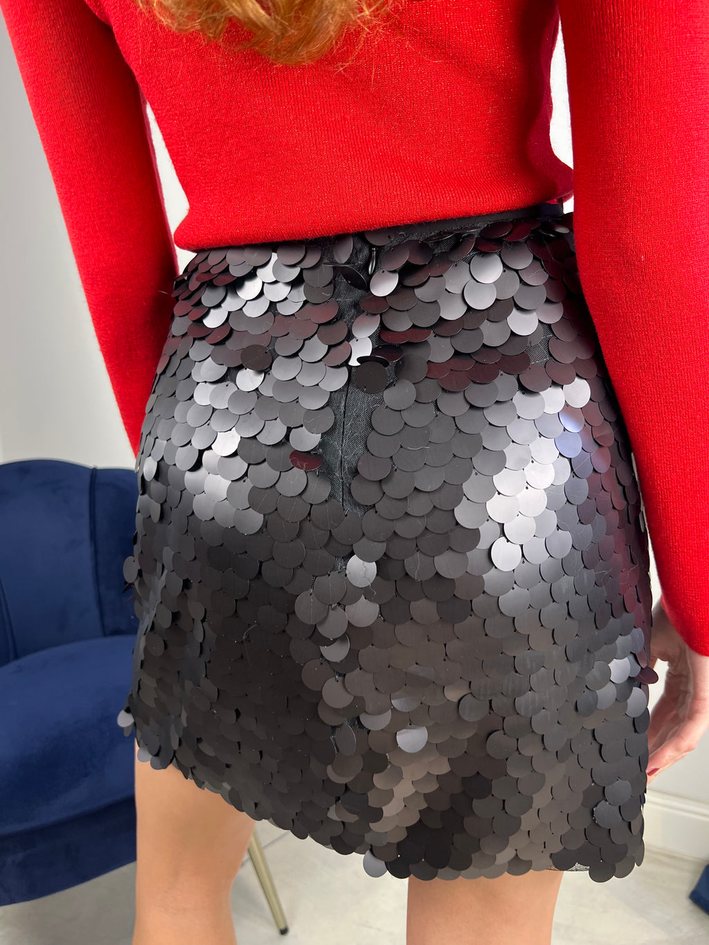 Gonna paiettes grandi