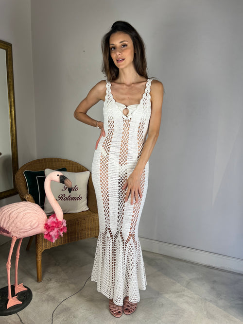 Abito crochet lungo