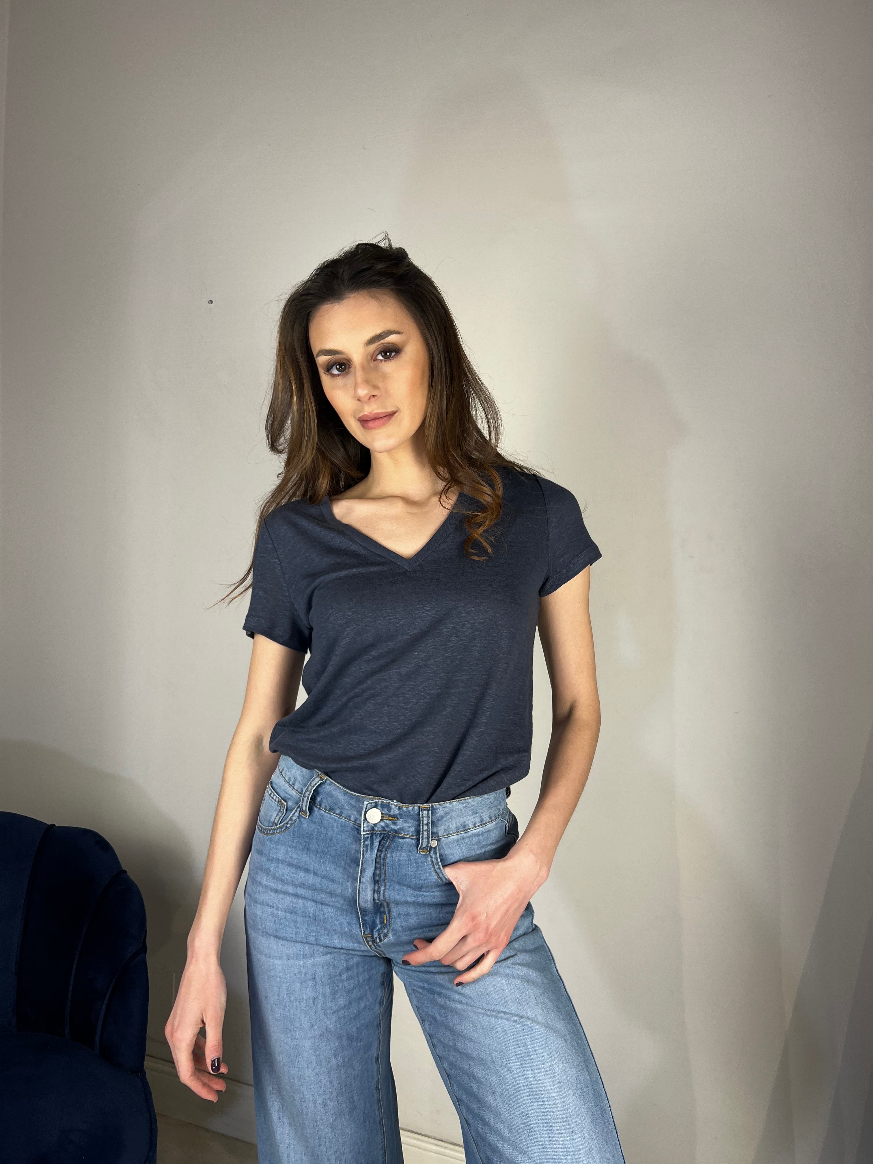 Jeans Wide Leg leggero