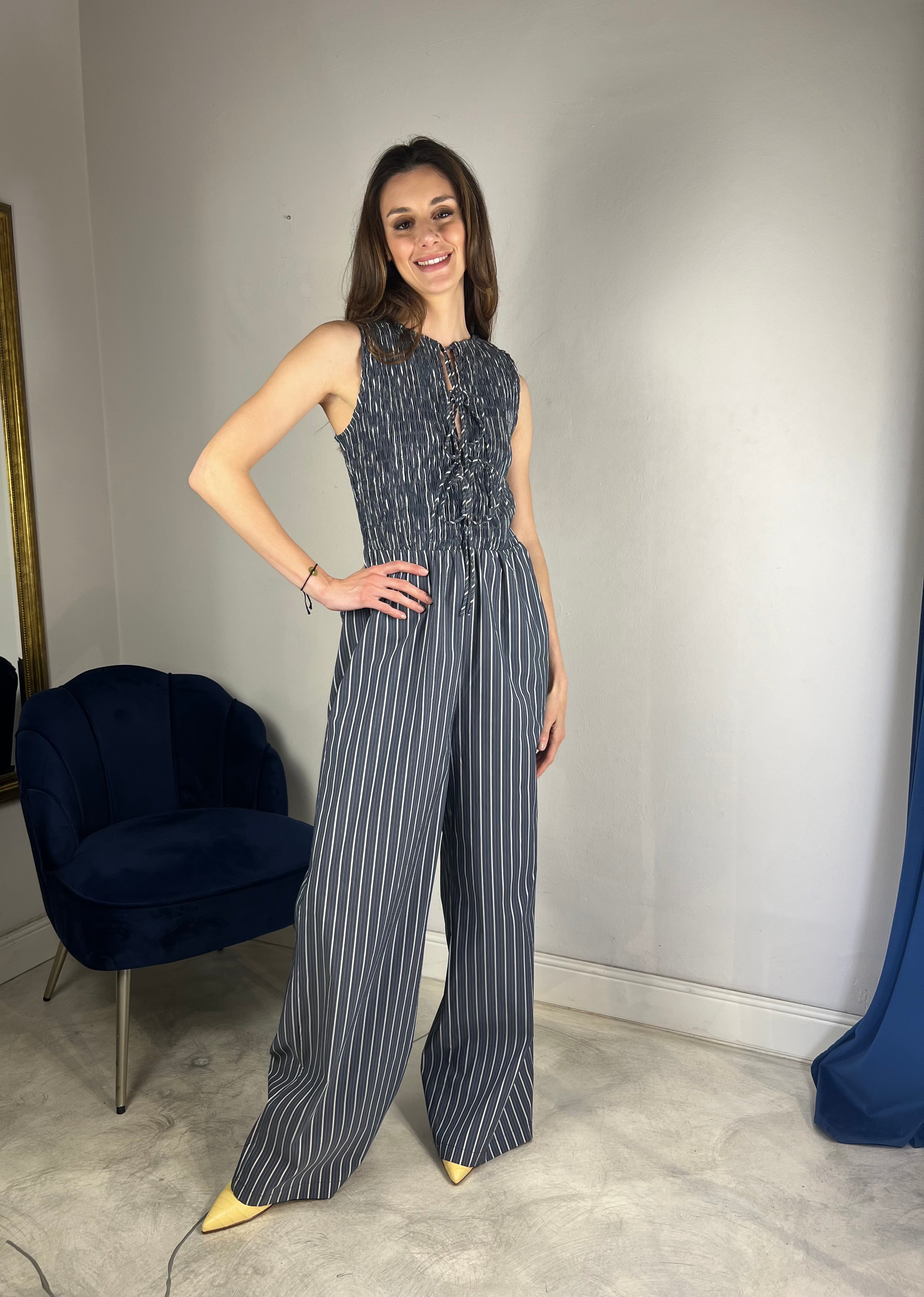 Tuta lunga punto smock