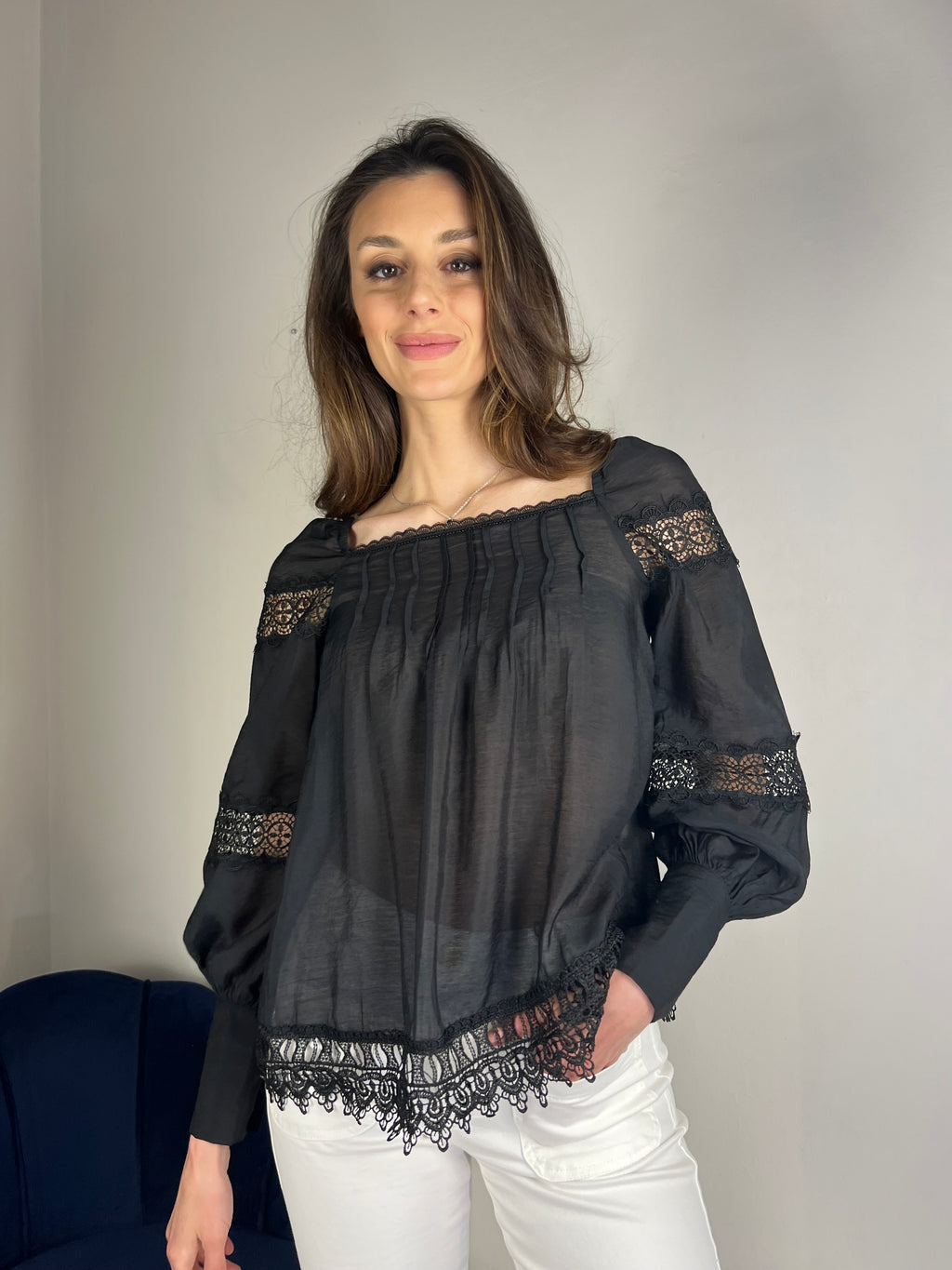 Camicia con bordature