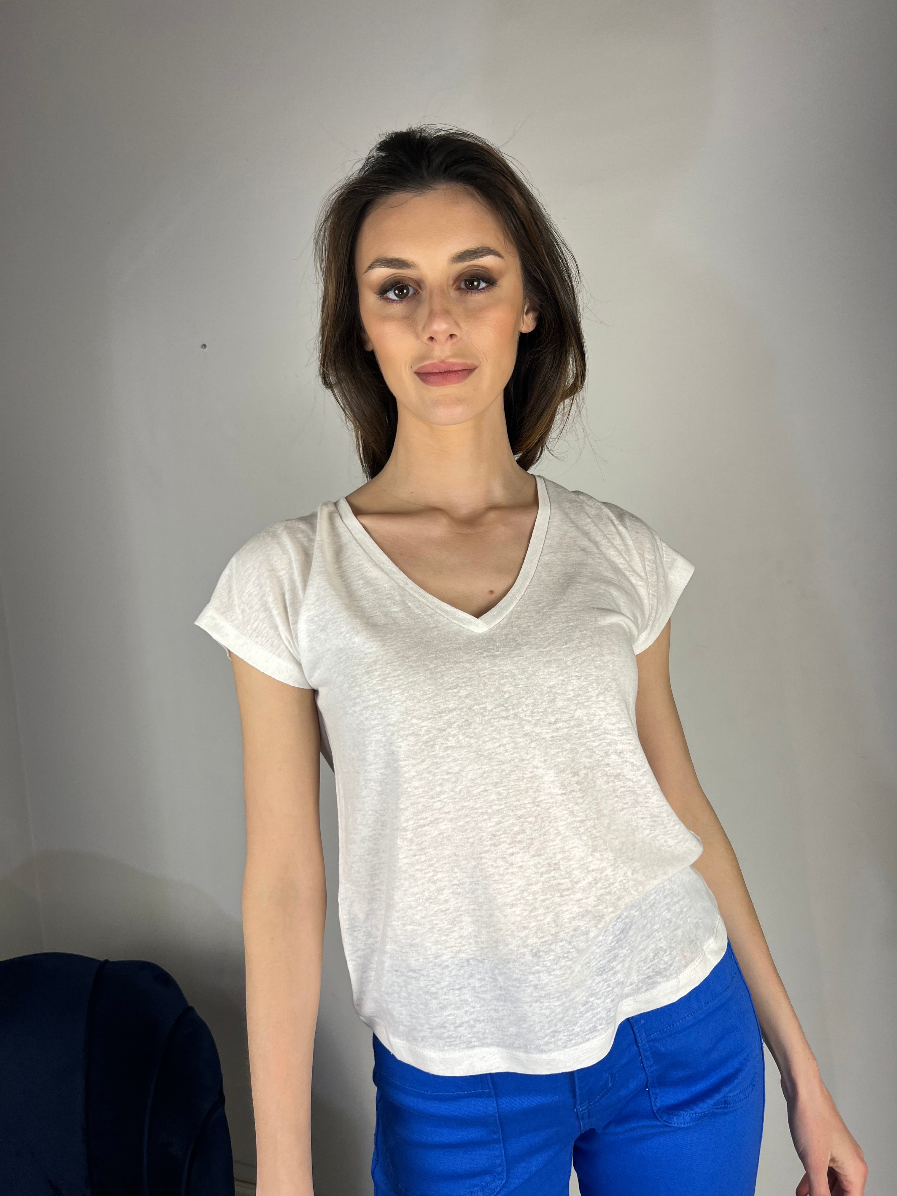 Tshirt bianca con greche