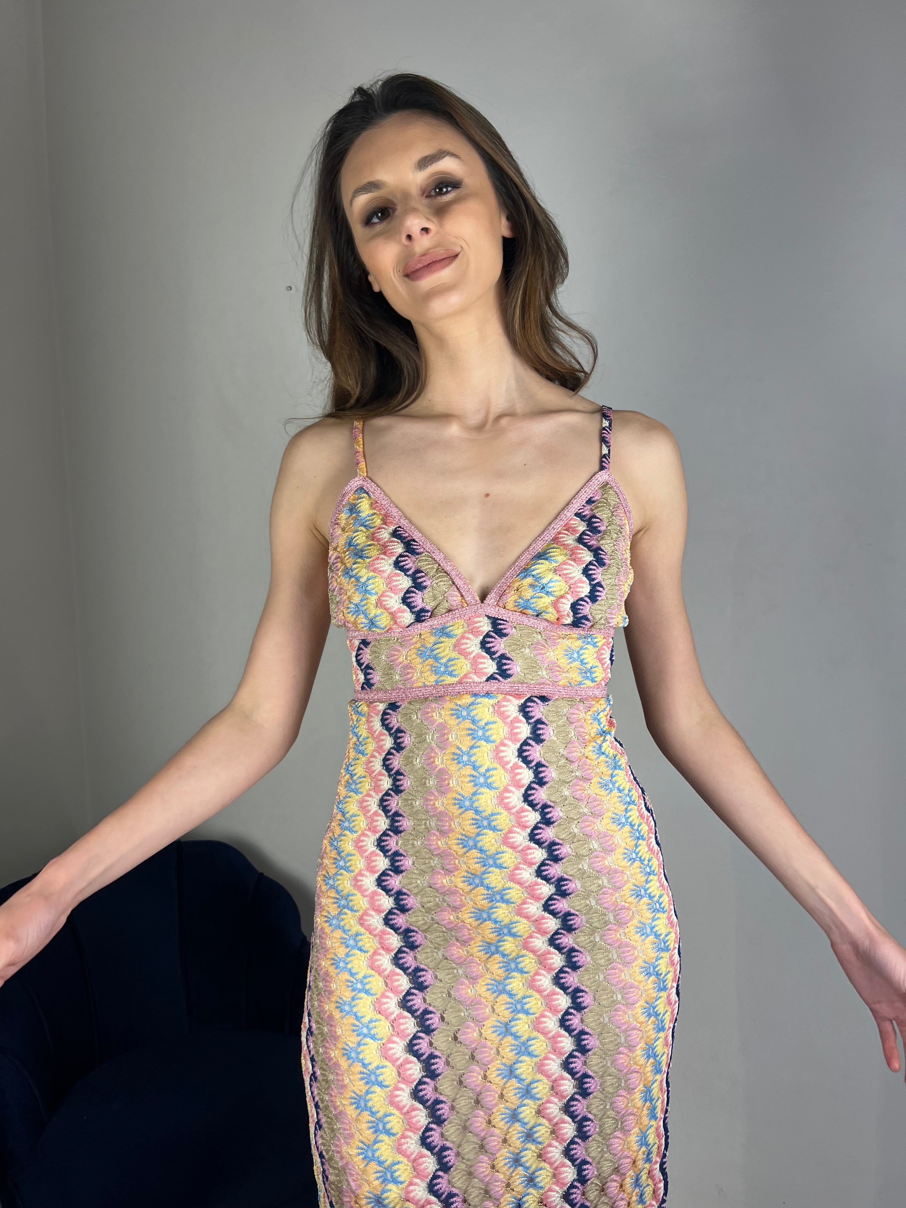 Slip dress multicolor