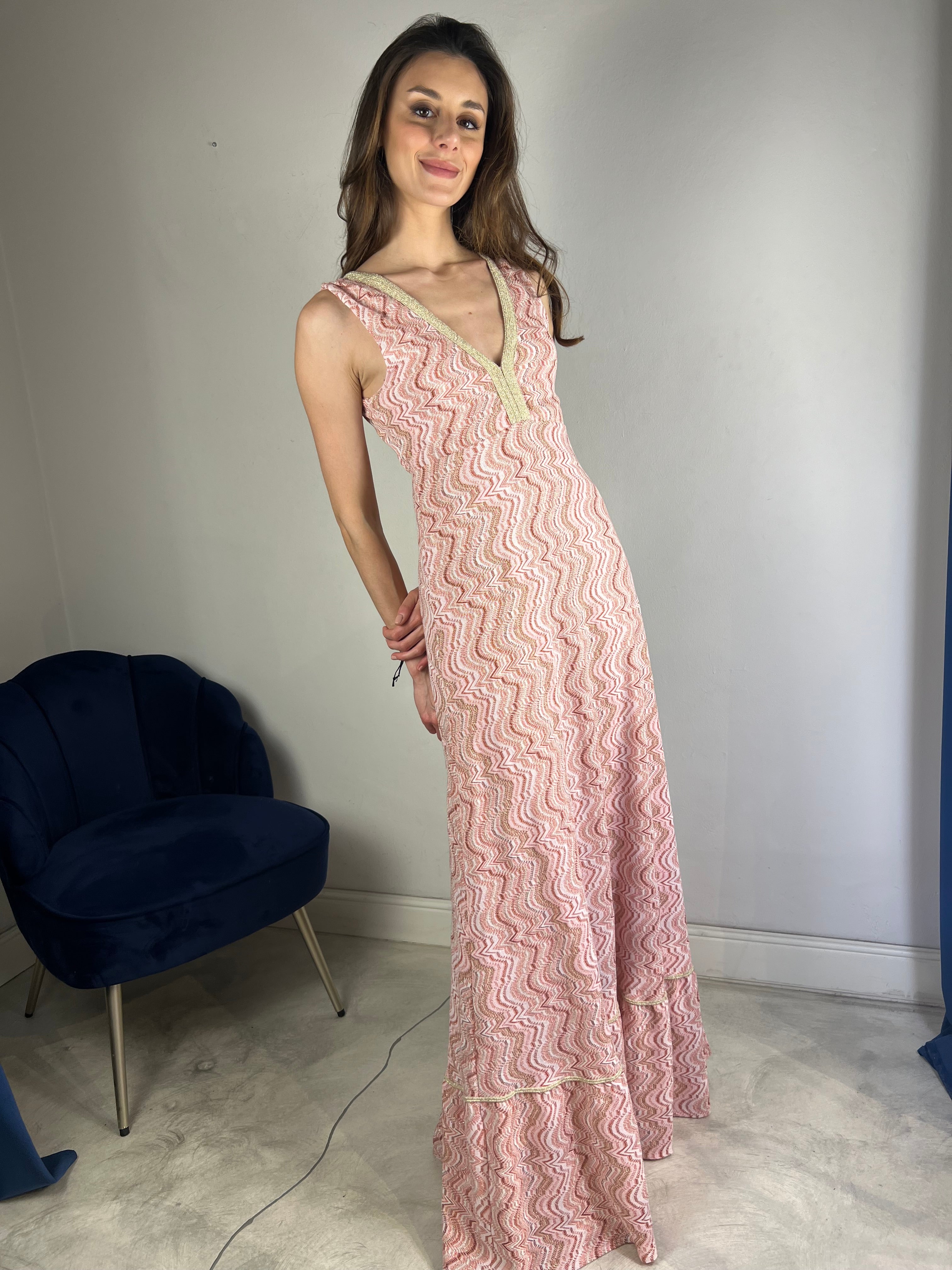 Abito estivo lungo rosa