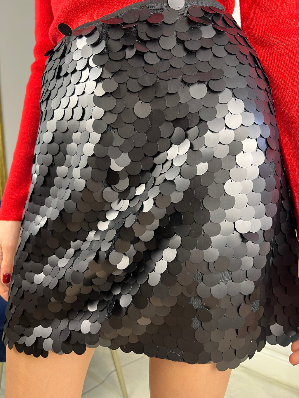 Gonna paiettes grandi