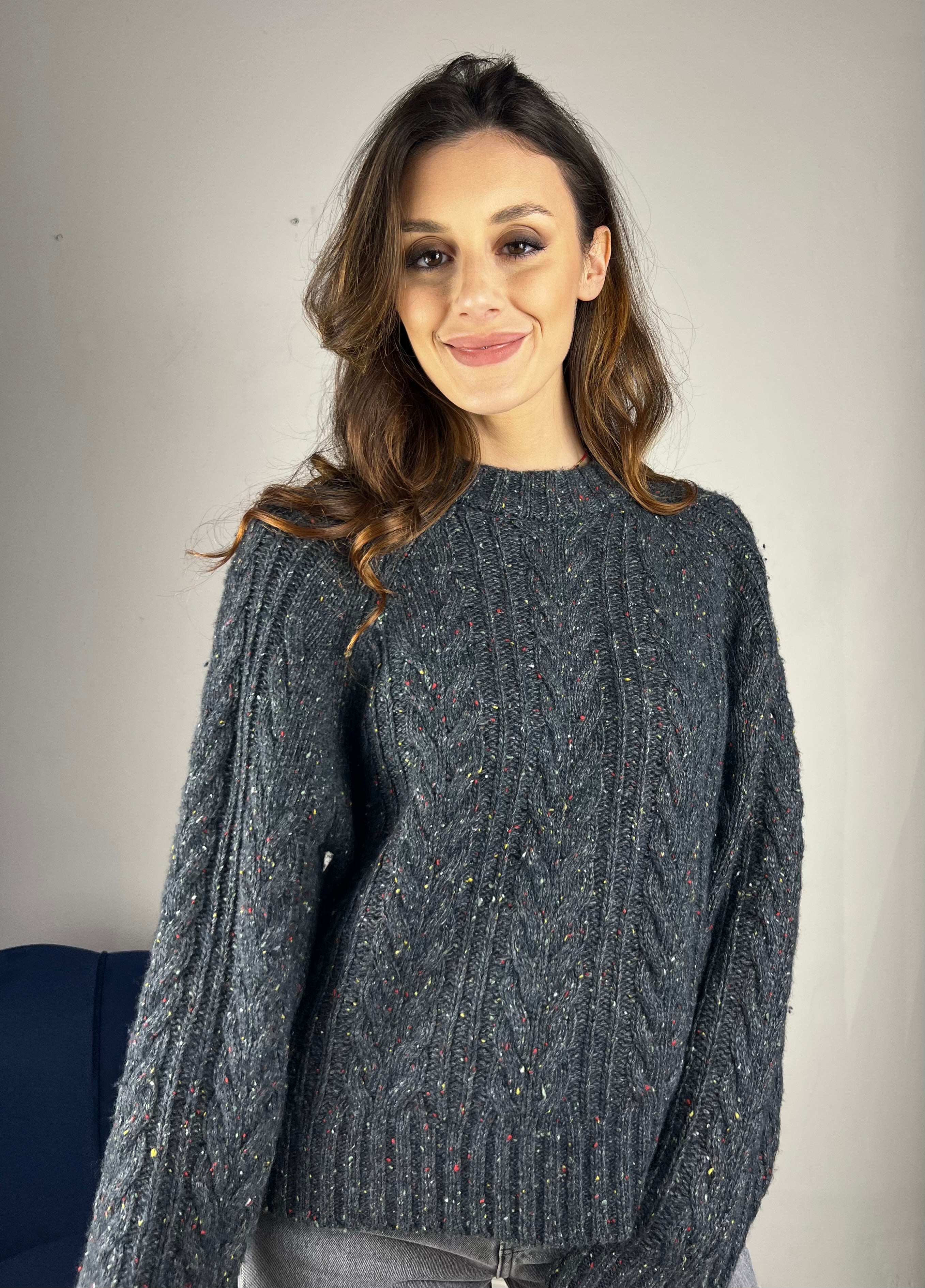 Maglione trecce