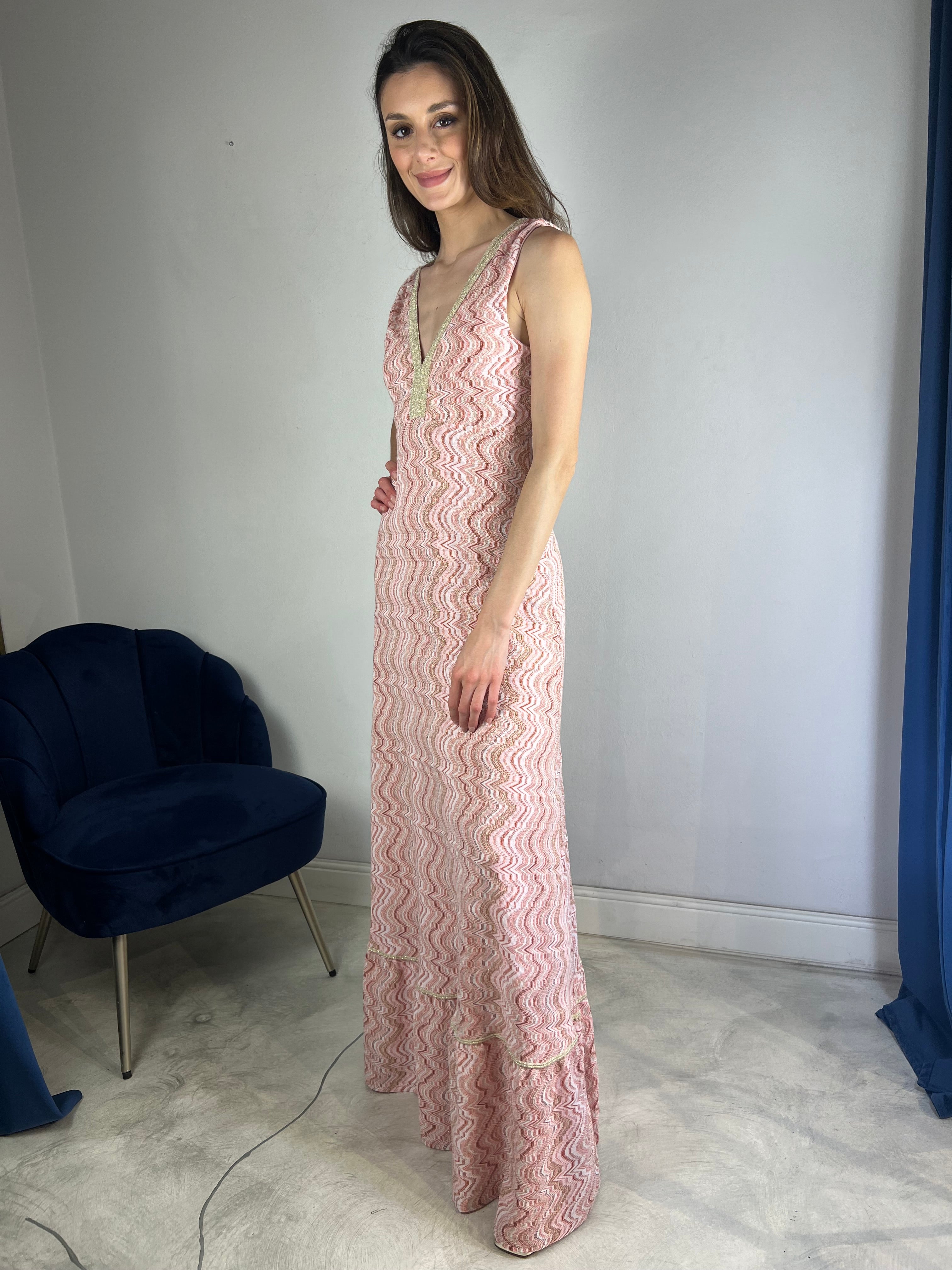 Abito estivo lungo rosa