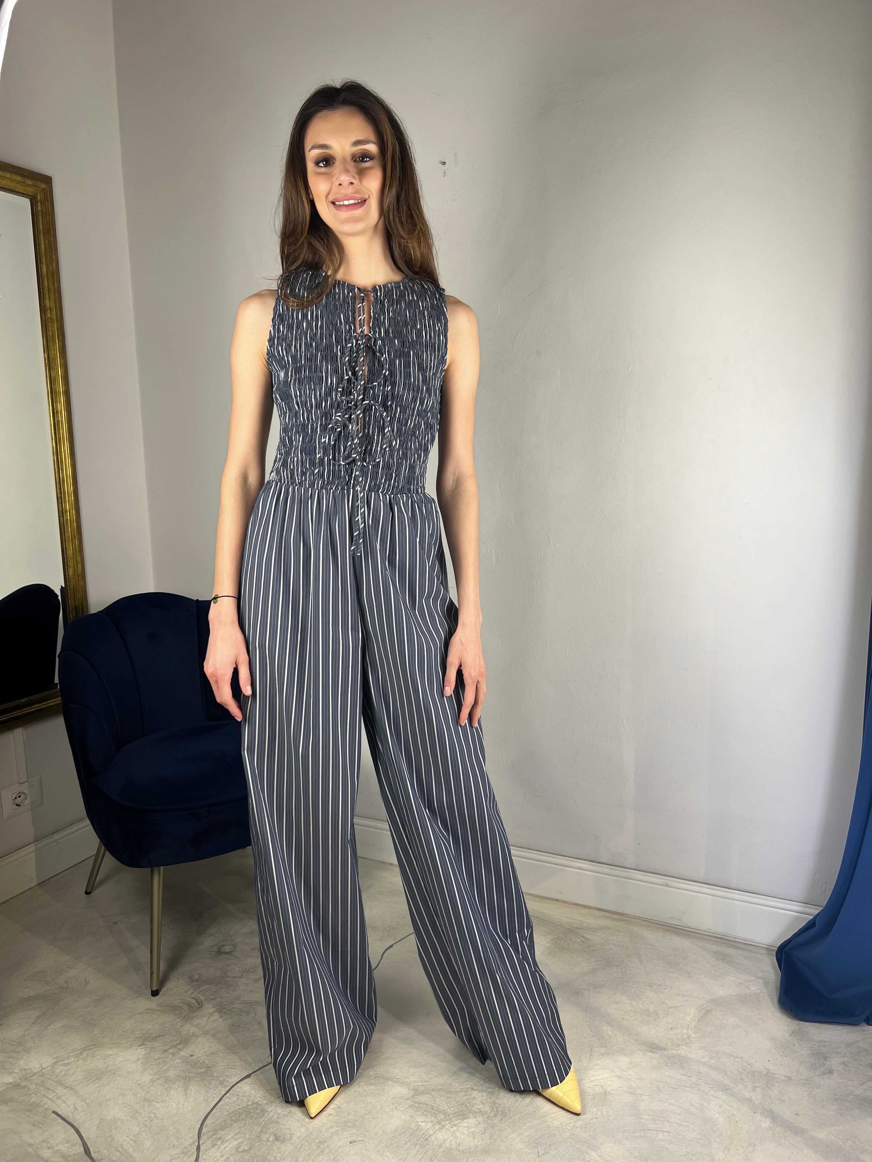 Tuta lunga punto smock